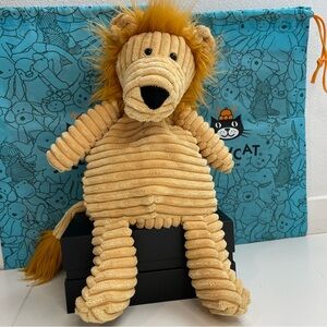 Jellycat Cordy Roy Lion ribbed corduroy stuffed animal Medium 15”